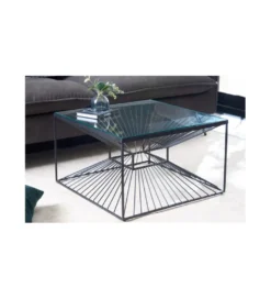 Stolik kawowy VARIA 60 cm czarny*Invicta Interior Outlet