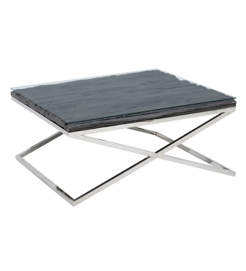 Stolik kawowy VERTA 100 cm szklany*Zona-Design