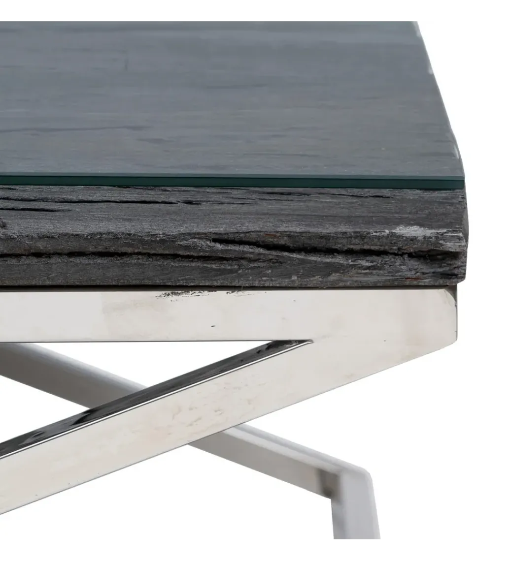 Stolik kawowy VERTA 100 cm szklany*Zona-Design