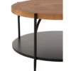 Stolik kawowy VONI 80 cm w optyce drewna*J-Line Sale