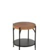 Stolik kawowy VONI 45 cm woptyce drewna*J-Line Discount