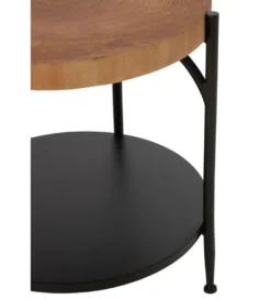 Stolik kawowy VONI 45 cm woptyce drewna*J-Line Discount