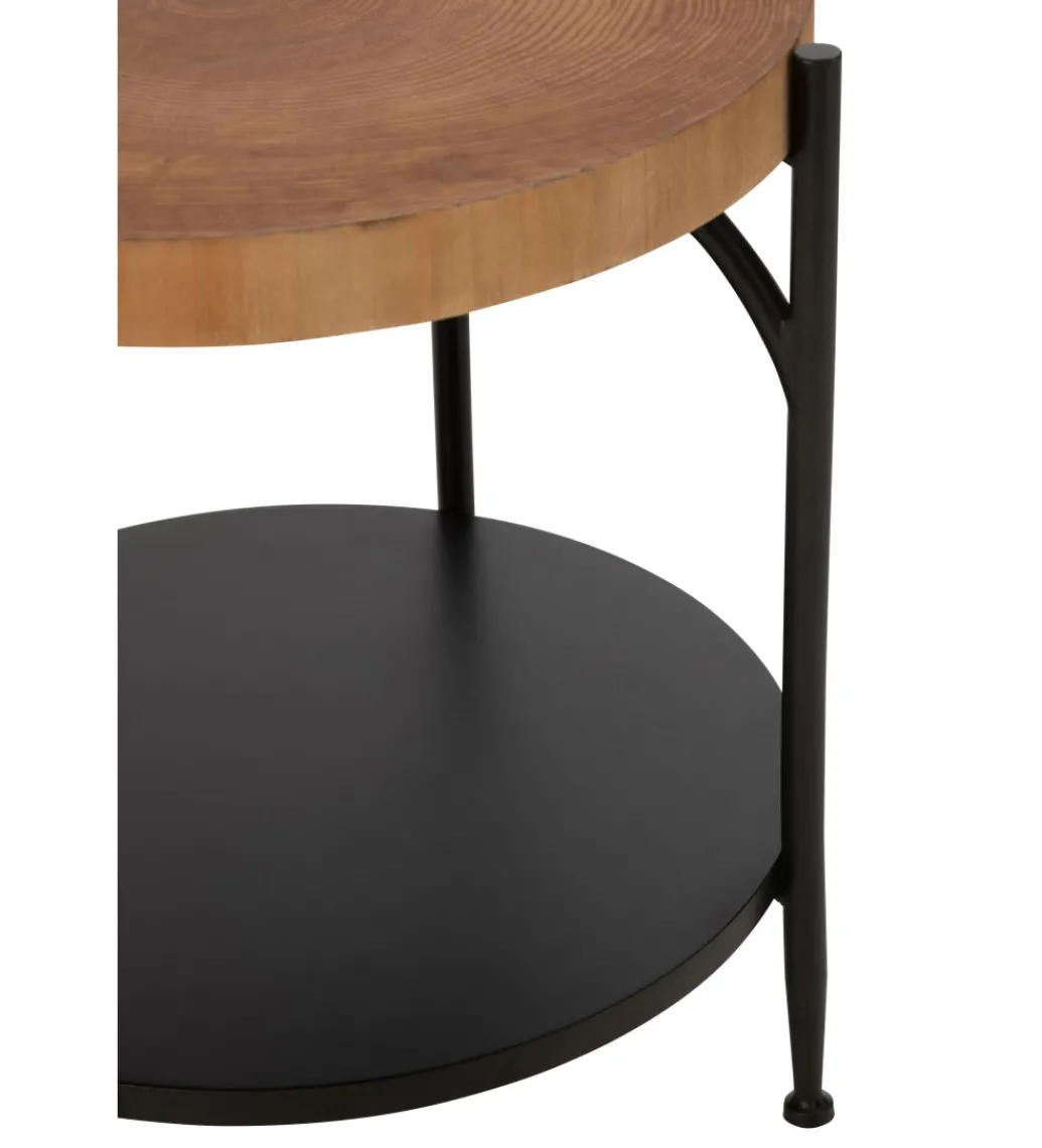 Stolik kawowy VONI 45 cm woptyce drewna*J-Line Discount