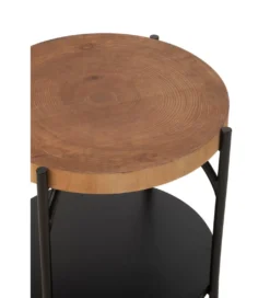 Stolik kawowy VONI 45 cm woptyce drewna*J-Line Discount
