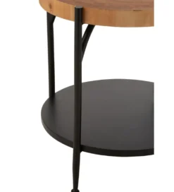 Stolik kawowy VONI 45 cm woptyce drewna*J-Line Discount