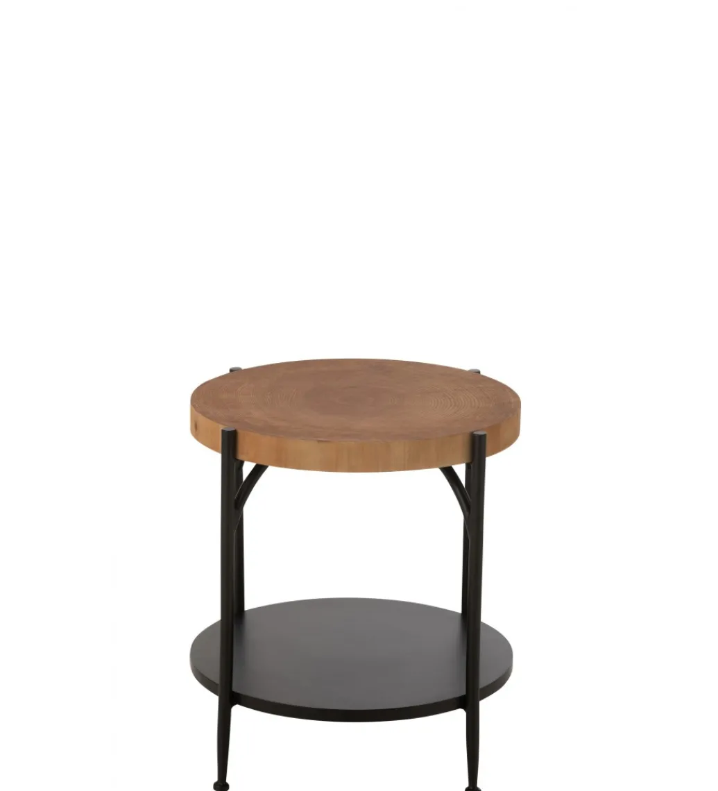Stolik kawowy VONI 45 cm woptyce drewna*J-Line Discount