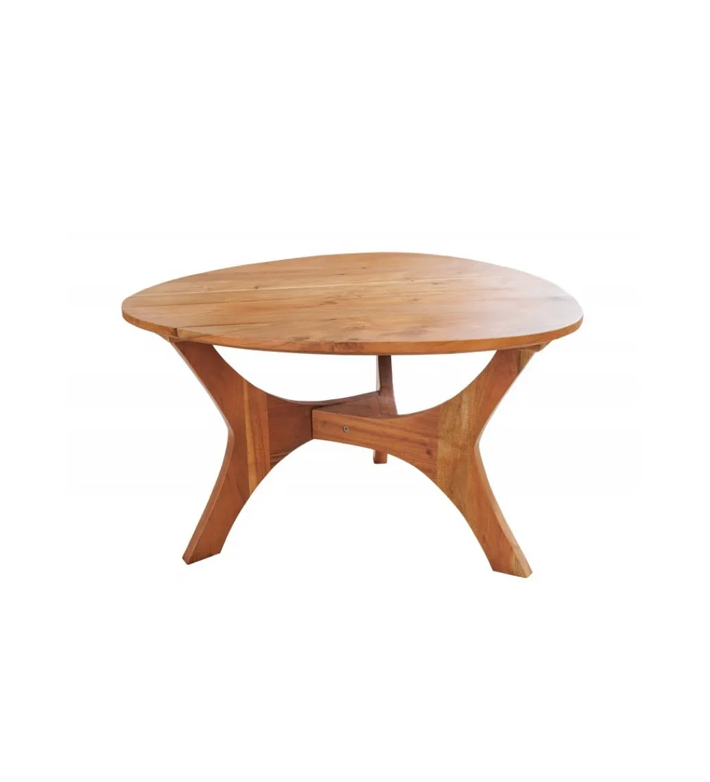 Stolik kawowy WELS 70 cm drewno akacja honey*Invicta Interior Sale