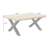 Stolik kawowy WILD 90 cm wygląd naturalnego dębu*Invicta Interior - przedsprzedaż Discount