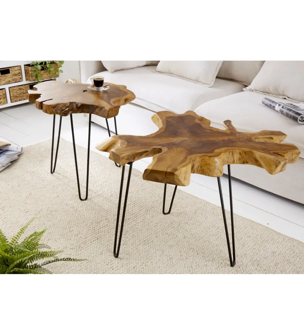 Stolik kawowy Wild drewnoTeak*Invicta Interior New