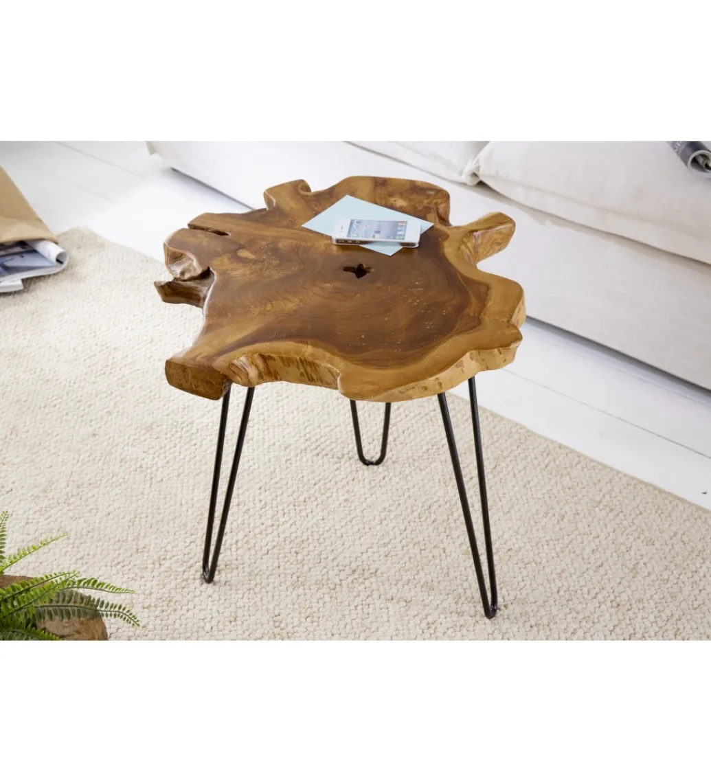 Stolik kawowy Wild drewnoTeak*Invicta Interior New