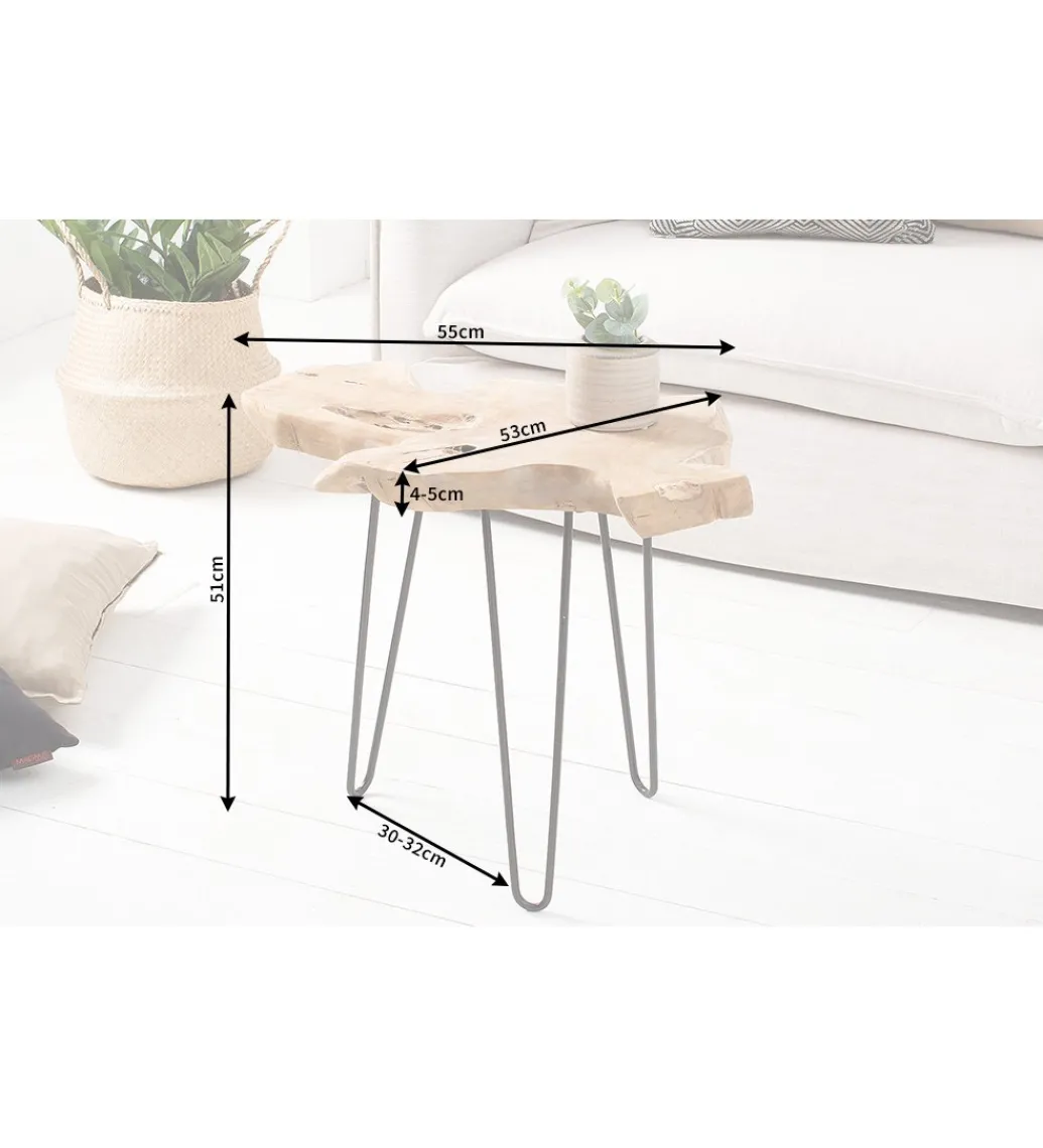 Stolik kawowy Wild drewnoTeak*Invicta Interior New