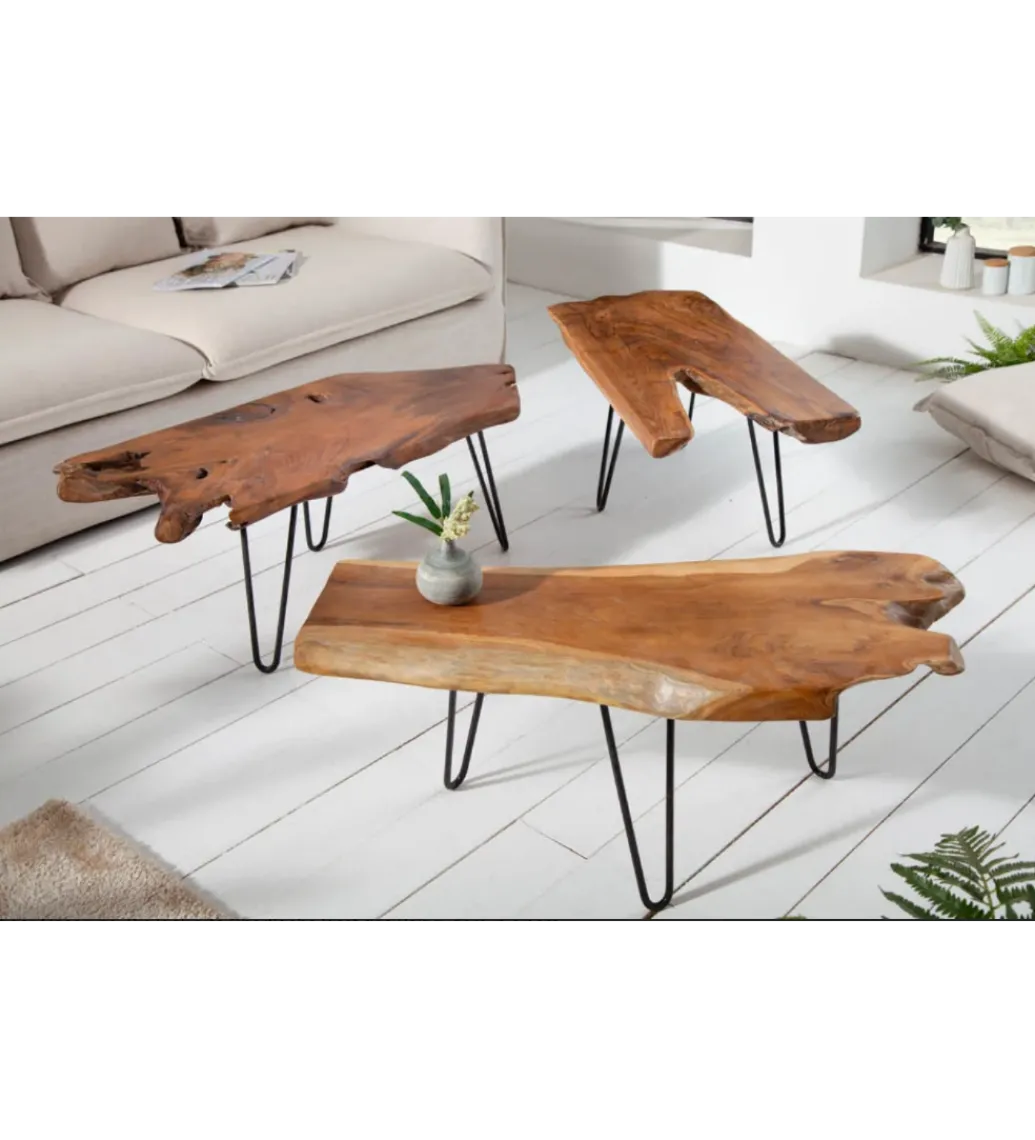 Stolik kawowy Wild drewno Teak*Invicta Interior Outlet