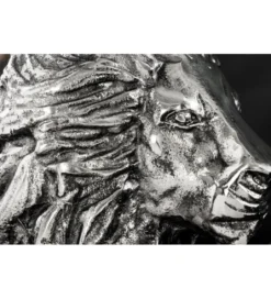 Stolik kawowy WILDLIFE LION 60 cm antyczne srebro*Invicta Interior