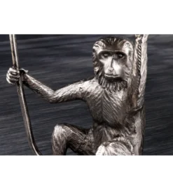 Stolik kawowy WILDLIFE MONKEY 55 cm srebrny*Invicta Interior Hot