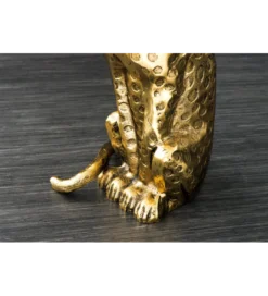 Stolik kawowy WILDLIFE PANTHER 60 cm antyczne złoto*Invicta Interior New