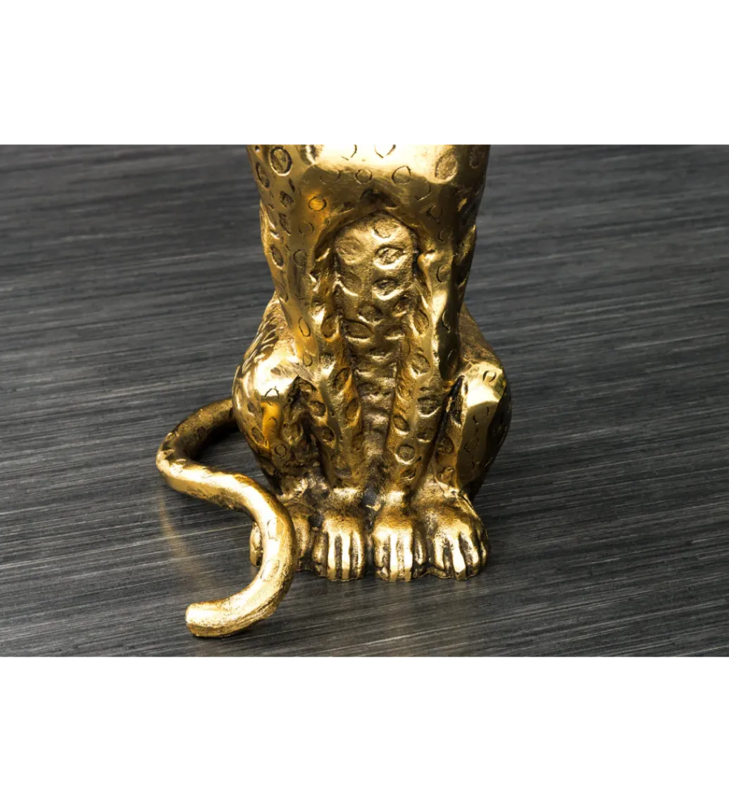 Stolik kawowy WILDLIFE PANTHER 60 cm antyczne złoto*Invicta Interior New