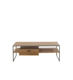 Stolik kawowy WILLY 120 cm w kolorze naturalnym*J-Line Outlet