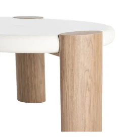 Stolik kawowy WINAS 125 cm biały naturalny*Zona-Design Discount