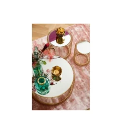 Stolik kawowy Wire set Brass zestaw 2 złoty*KARE Hot