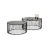 Stolik kawowy Wire SET 2 czarny*KARE Discount
