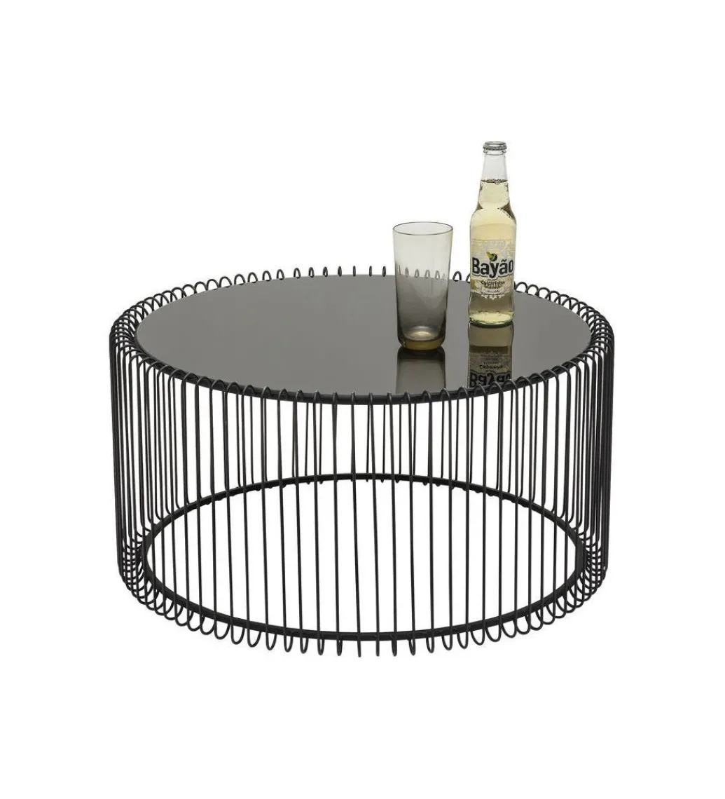 Stolik kawowy Wire SET 2 czarny*KARE Discount