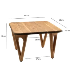 Stolik kawowy WOHNLING 60 cm*WOHNLING, GERMANY Clearance