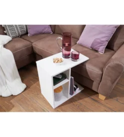 Stolik kawowy WOHNLING 50 cm biały*WOHNLING, GERMANY Online