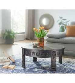 Stolik kawowy WOHNLING 80 cm drewno mango*WOHNLING, GERMANY Online