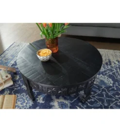 Stolik kawowy WOHNLING 80 cm drewno mango*WOHNLING, GERMANY Online
