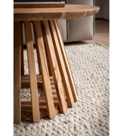 Stolik kawowy WOHNLING 60 cm drewno akacja naturalny*WOHNLING, GERMANY Hot