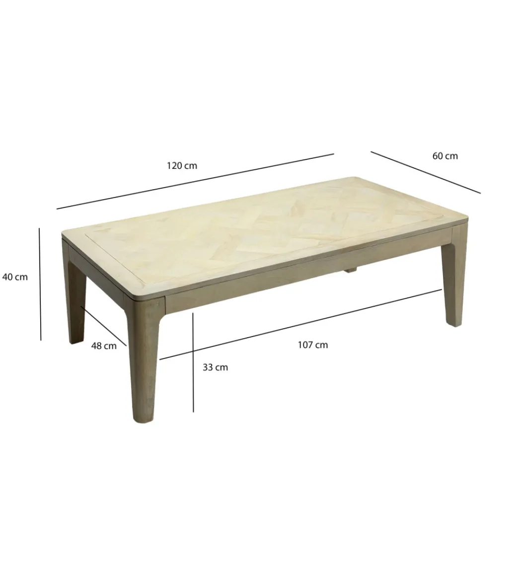 Stolik kawowy WOHNLING 120 cm drewno mango*WOHNLING, GERMANY Outlet