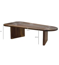 Stolik kawowy WOHNLING 120 cm drewno sheesham*WOHNLING, GERMANY Hot