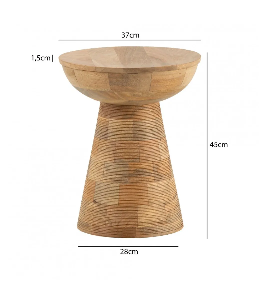 Stolik kawowy WOHNLING 37 cm drewno mango*WOHNLING, GERMANY Discount