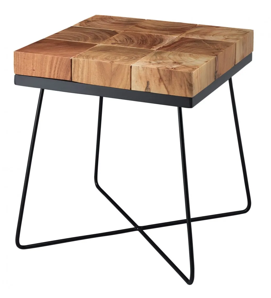 Stolik kawowy WOHNLING 45 cm drewno akacja*WOHNLING, GERMANY Sale