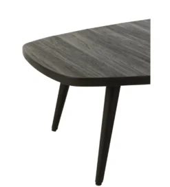 Stolik kawowy ZAMBIA 120 cm drewno teak czarny*J-Line Outlet