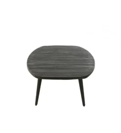 Stolik kawowy ZAMBIA 120 cm drewno teak czarny*J-Line Outlet