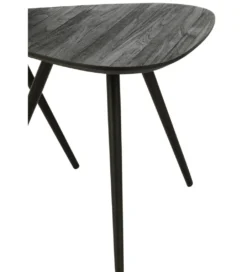 Stolik kawowy ZAMBIA set 2 drewno teak czarny*J-Line Hot