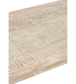 Stolik kawowy z drewna z recyklingu PONTE 180 cm bielony*J-Line Clearance