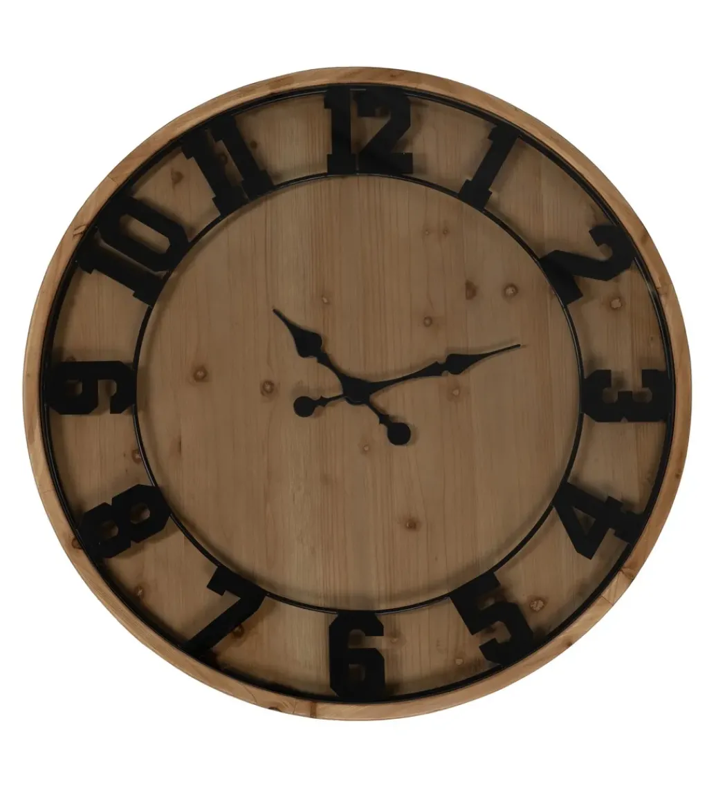 Stolik kawowy ZEGAR 80 cm drewno jodła*Zona-Design New