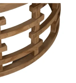 Stolik kawowy ZEGAR 80 cm drewno jodła*Zona-Design New
