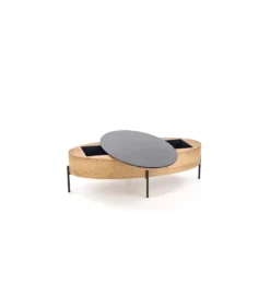 Stolik kawowy ZENGA 120 cm w kolorze dąb złoty*Halmar New