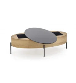 Stolik kawowy ZENGA 120 cm w kolorze dąb złoty*Halmar New