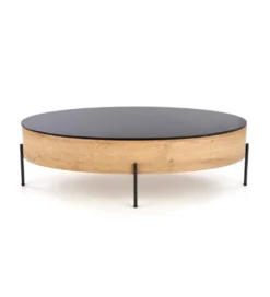 Stolik kawowy ZENGA 120 cm w kolorze dąb złoty*Halmar New