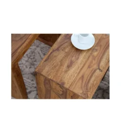 Stolik MADEIRA SET 3 drewno Sheesham*Invicta Interior Best