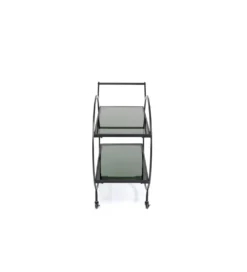 Stolik na kółkach LOFT 74 cm czarny*KDesign Discount