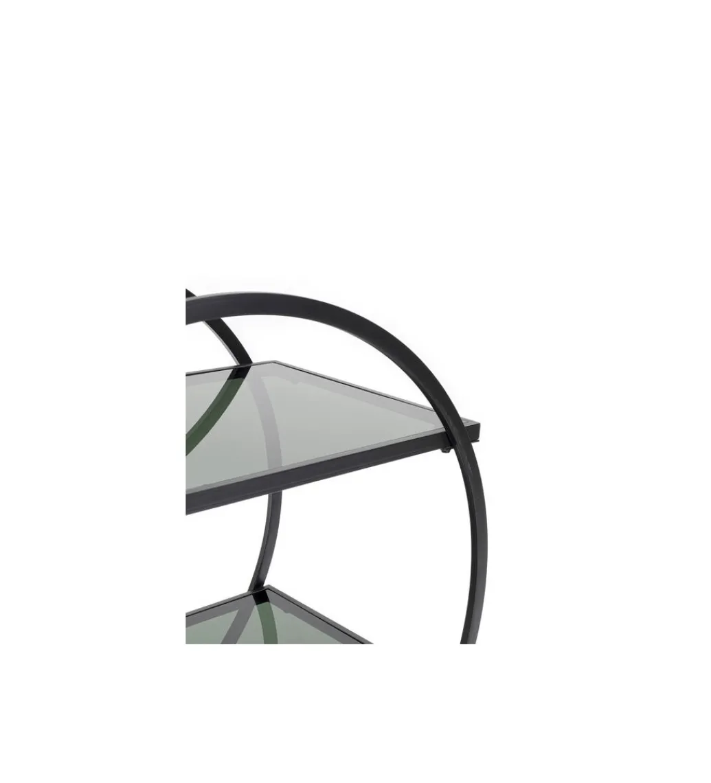 Stolik na kółkach LOFT 74 cm czarny*KDesign Discount