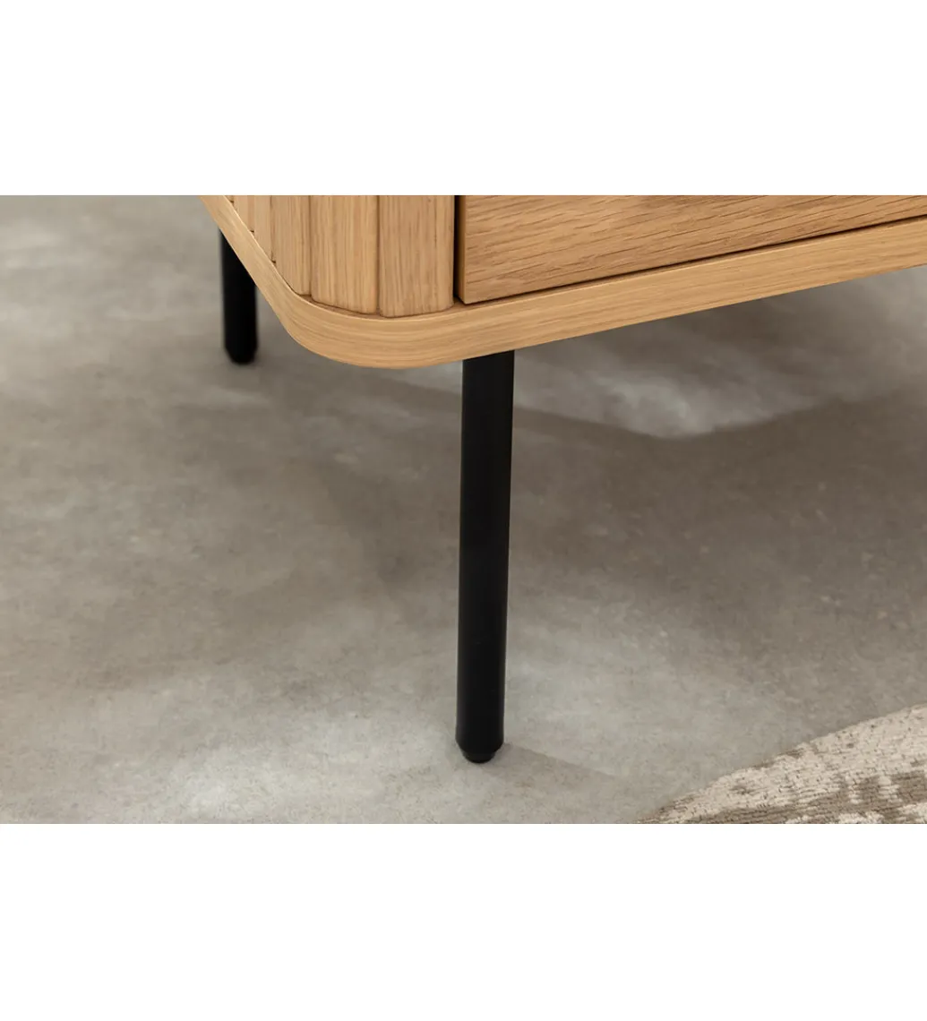Stolik nocny ATELIER 55 cm kolor dębu*Invicta Interior - przedsprzedaż Clearance