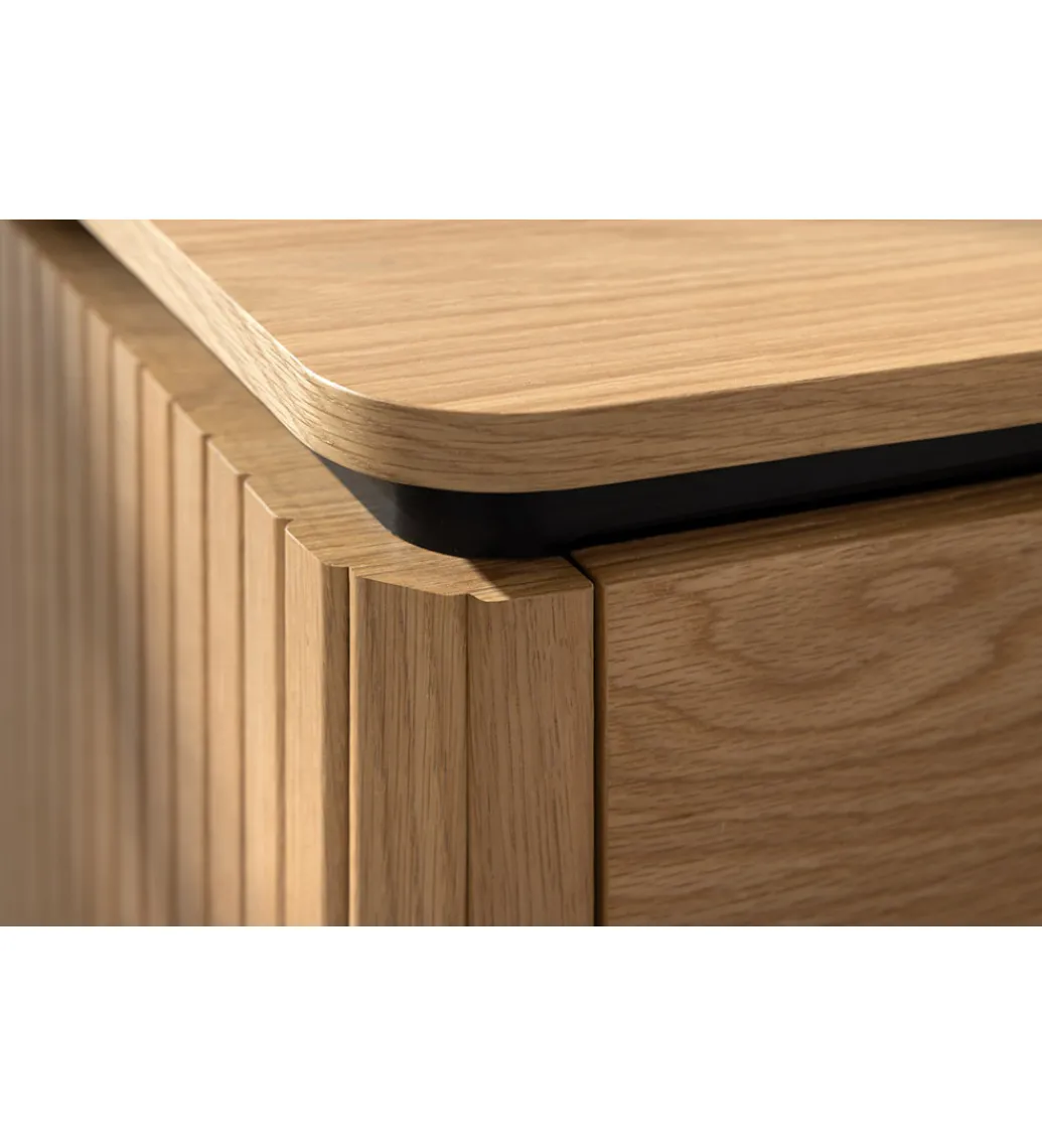 Stolik nocny ATELIER 55 cm kolor dębu*Invicta Interior - przedsprzedaż Clearance