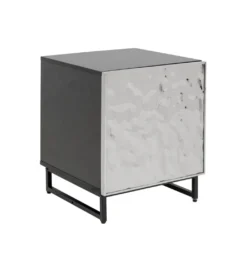 Stolik nocny CARINO 50 cm srebrna*KARE New