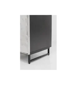 Stolik nocny CARINO 50 cm srebrna*KARE New